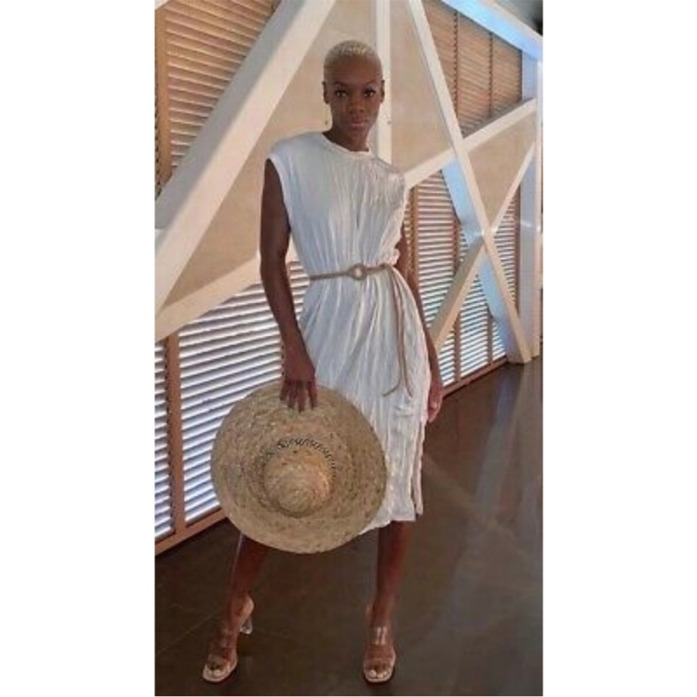 Zara crinkle effect midi dress - Picture 10 of 10